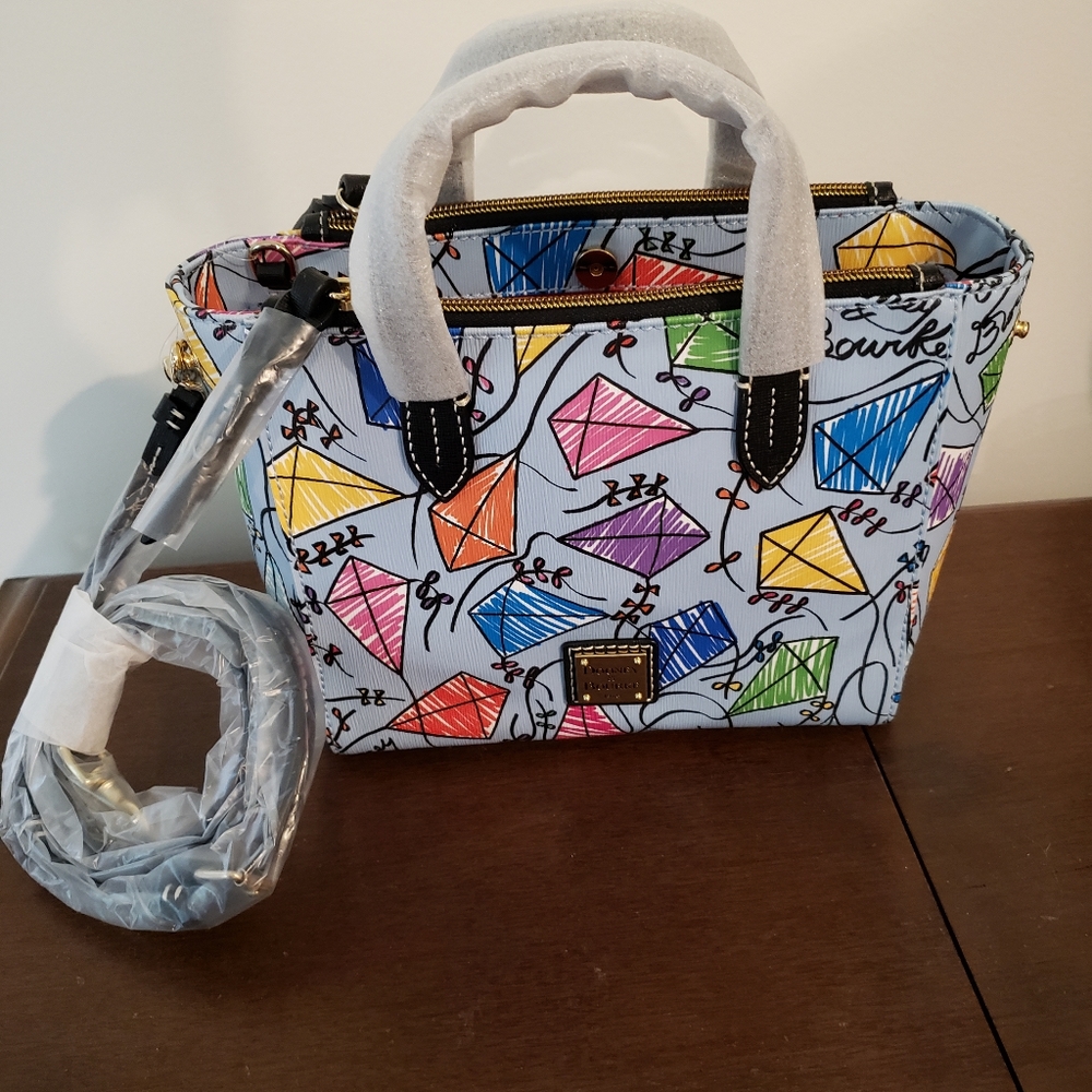 NWT Dooney & Bourke "Kite" Kiki Satchel in Sky Blue